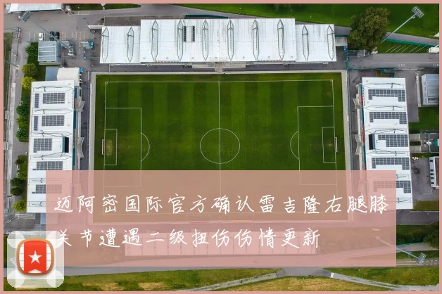 迈阿密国际官方确认雷吉隆右腿膝关节遭遇二级扭伤伤情更新
